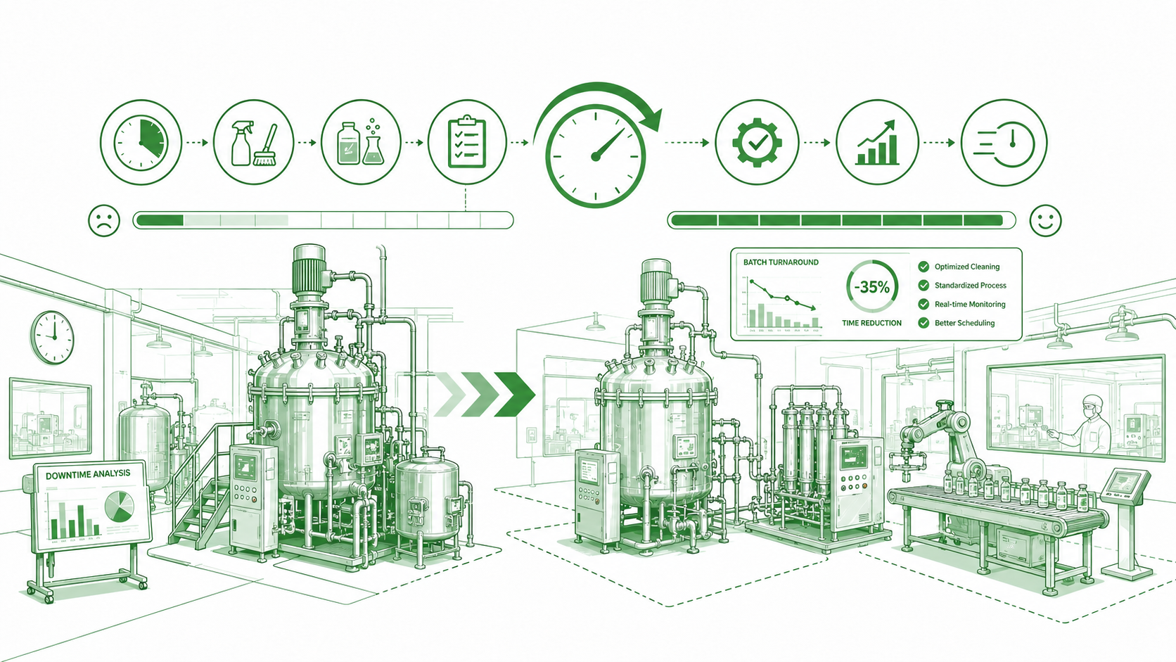 Reducing Batch-to-Batch Production Time in Pharmaceutical Manufacturing