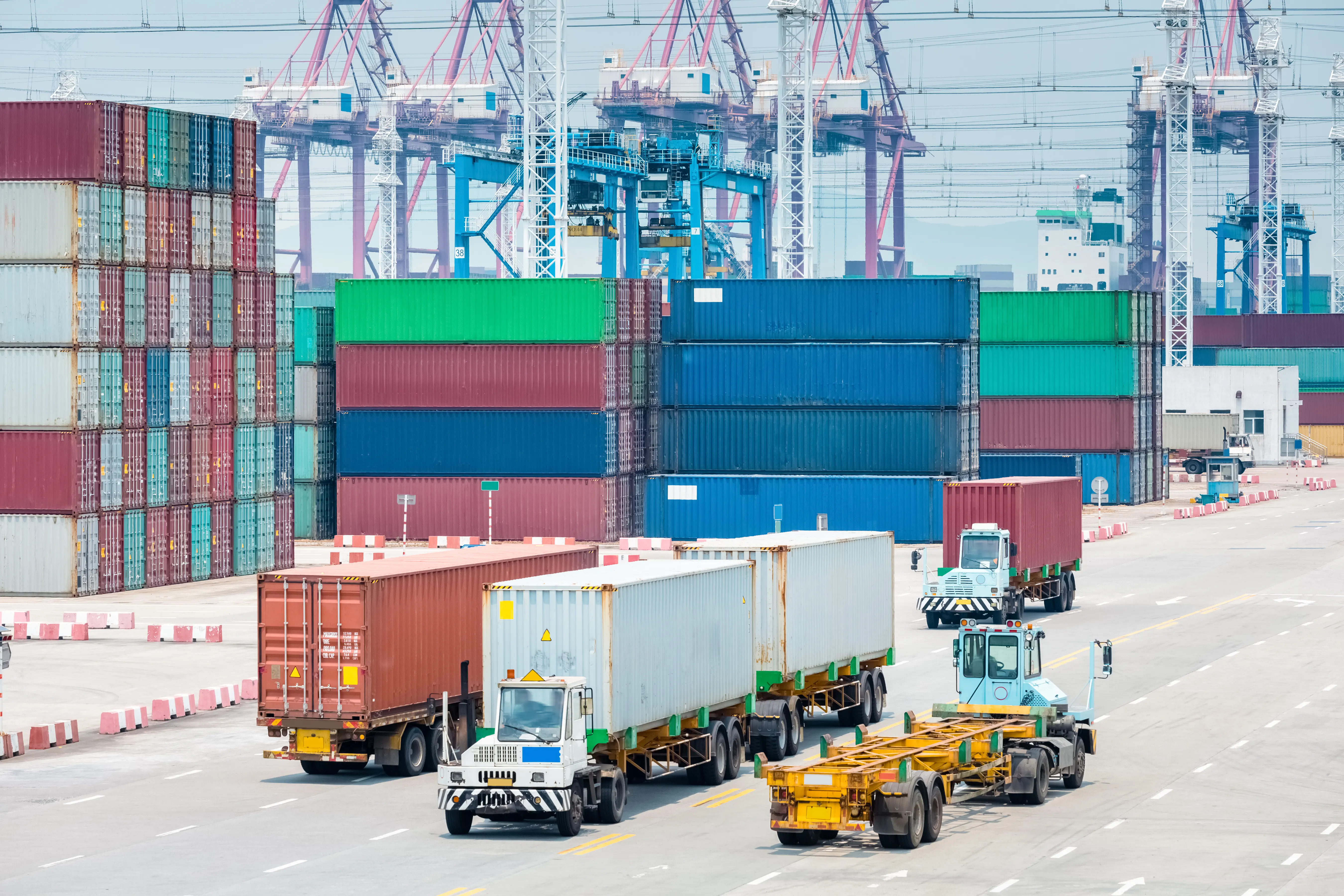 Container port logistics