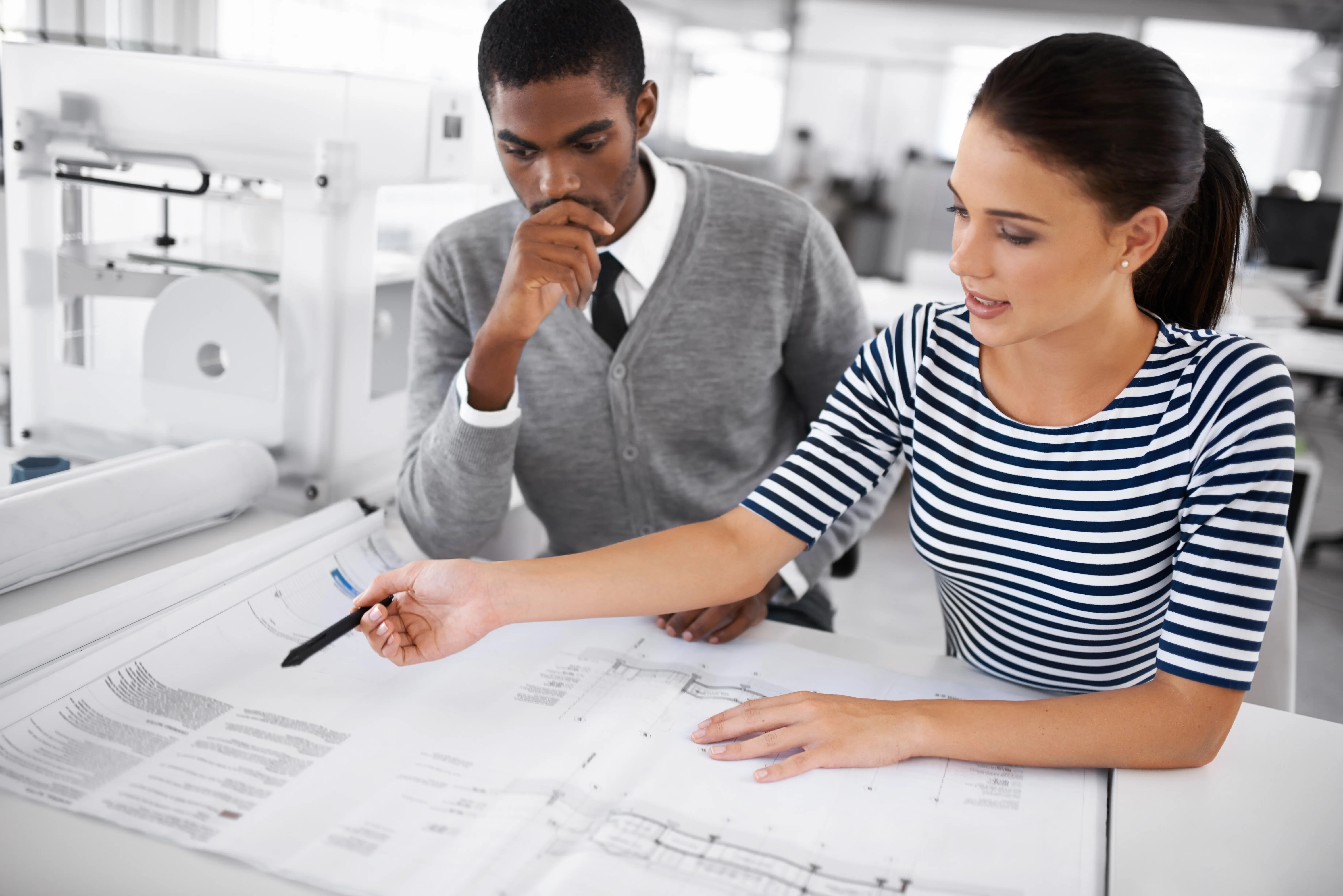Factory layout blueprint review