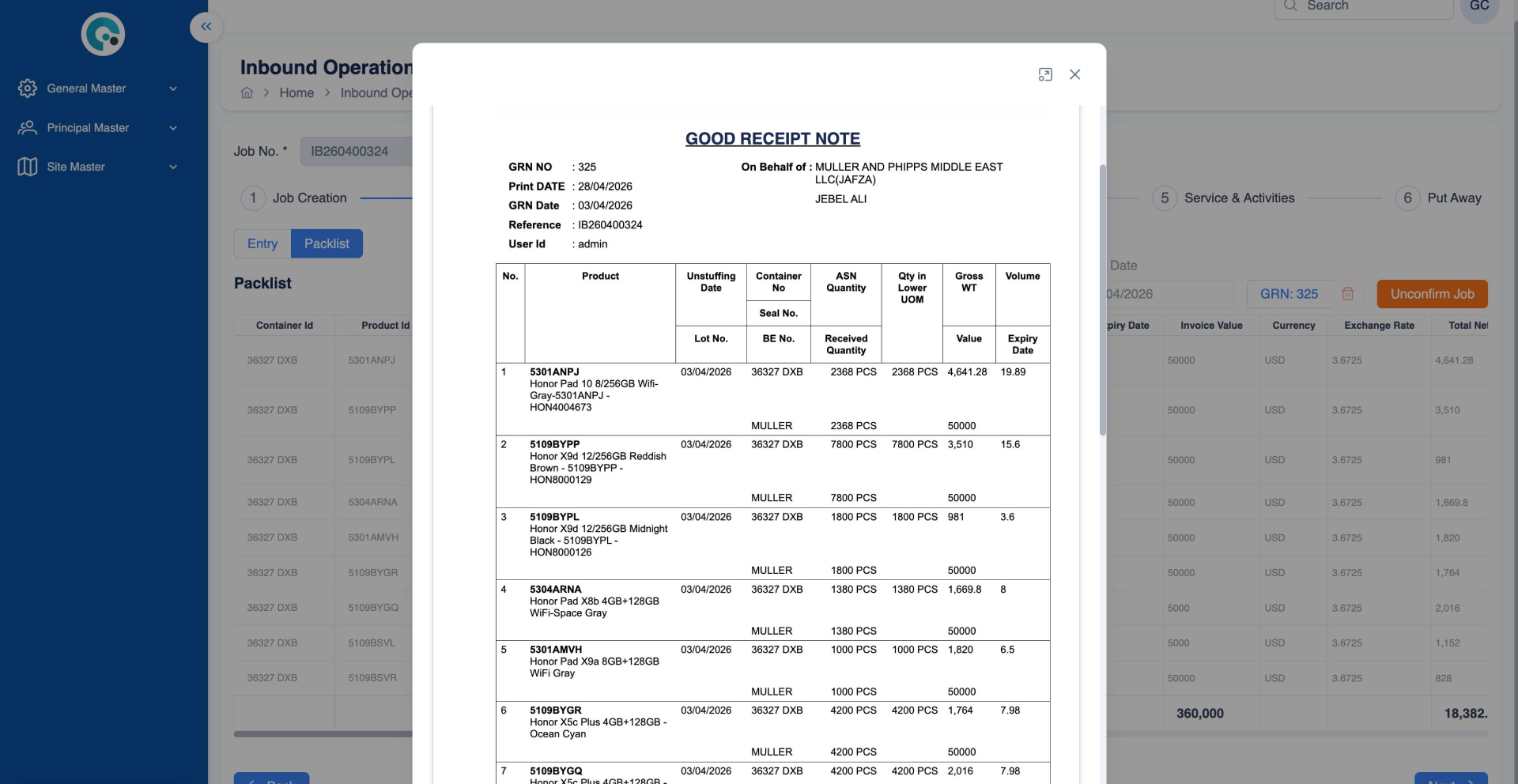 Capture Inbound Shipments Digitally