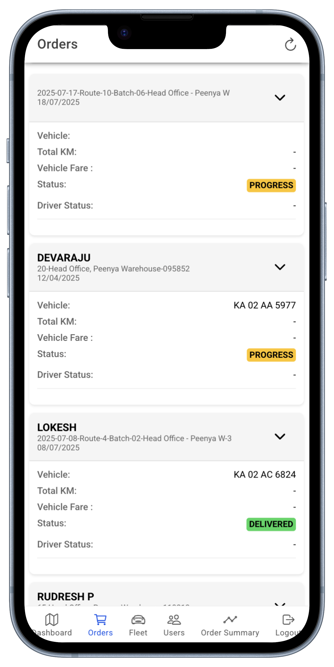 Fleet Tracking System (FTS)