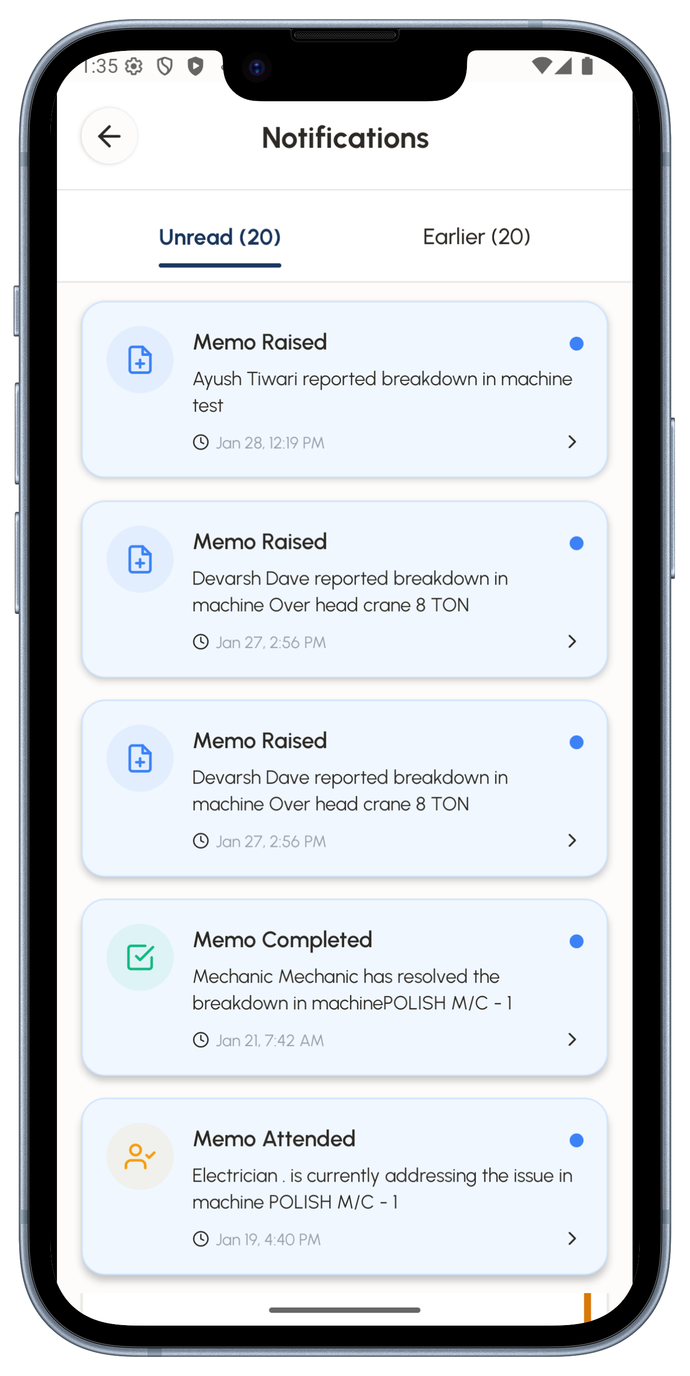 Maintenance Tracking System (MTS)